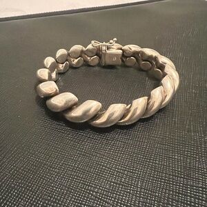 ITALY VINTAGE 925 STERLING SILVER SAN MARCO LINK BRACELET